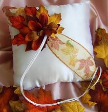 Jesienny ślub - poduszka na...