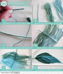 piórko z drutu i muliny