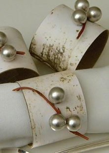 obrączki na serwetki z rurek po papierze toaletowym