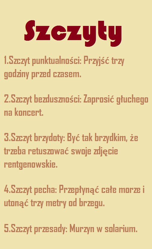 szczyty :P