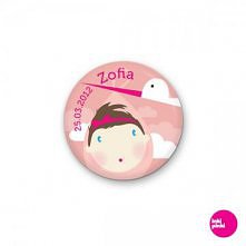 przypinki na chrzest - komplet