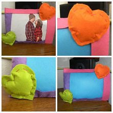 ramka na zdjęcia z filcu