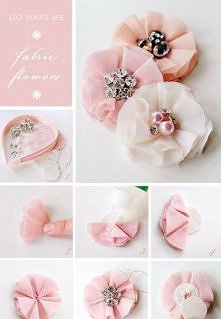 Kwiatuszki do ubranka ;)