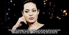 Angelina Jolie about teenagers