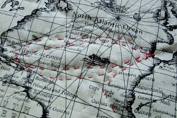 Mapa świata - patchwork