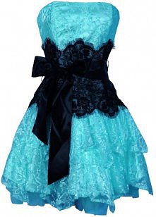 Strapless Bustier Contrast Lace and Crinoline Ruffle Prom Mini Dress Junior Plus Size