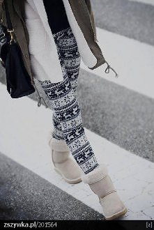 Piękne zimowe rajtuzki.♥