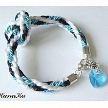 Ręcznie wyplatana bransoletka made by HanaKa.
