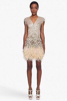 Matthew Williamson Lace Feathered Dress by SSense