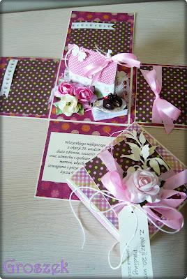 exploding box urodzinowy