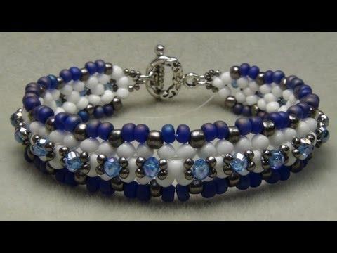Lattice Beaded Bracelet Tutorial