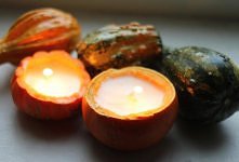 dyniowe świeczki