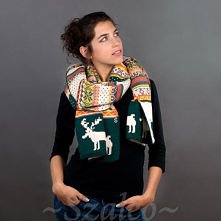 szalik z reniferami. szczegóły po kliknięciu w zdjęcie.