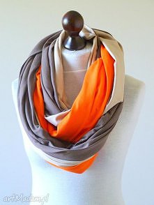 eko szal bawełniany brązowo...