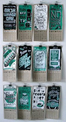 pomysłowy kalendarz