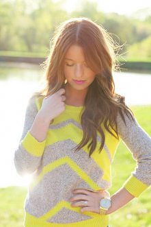 yellow sweater