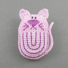 Tavitek  broszka jasny wrzos