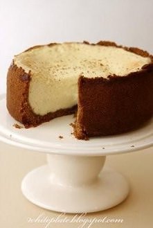 Sernik na piernikowym spodz...