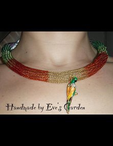 Tęczowy drucikowy naszyjnik...