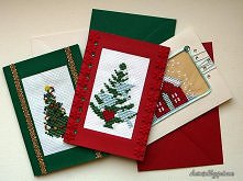 Kartki świąteczne z haftem ...