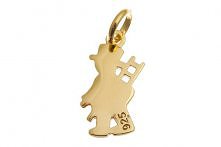 zawieszka pozłacana - kobie...