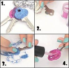 jak ładnie ozdobić klucze ;)