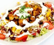 Sałatka z kurczakiem i kiełkami