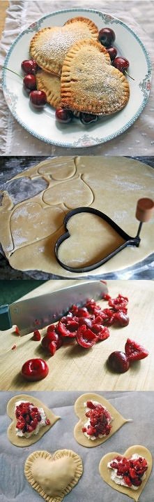 pierożki lu ciastka w kształcie serca