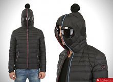 Kurtka z wbudowanymi googlami przeciwsłonecznymi