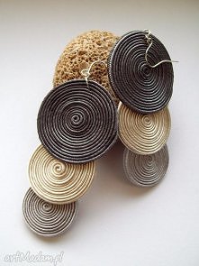 Kolczyki MISTY GREY Soutach...