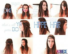 Fryzura w stylu Hippie