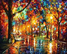 Pan Leonid Afremov. Kocham jego obrazy.
