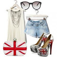 Stylizacja z Allani.pl.Motyw flagi brytyjskiej króluje :)