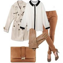 Stylizacja z Allani.pl. Beże i brązy.