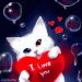 kitty and heart