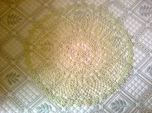 Jasnozielona okrągła serweta