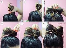 sposób na kokardkę z włosów !