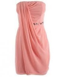 Różowo-Kremowa sukienka