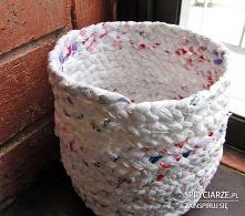 doniczka z woreczków foliowych