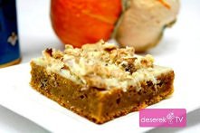 Przepyszne ciasto dyniowo-imbirowe, z orzechami i biała czekoladą