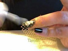 Snake Skin Nail Art - Nail Art Pitonato