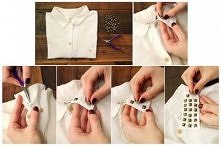 ćwieki na kołnierzu.