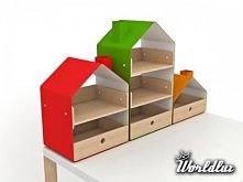 w kształcie domków,fajne dla dzieci