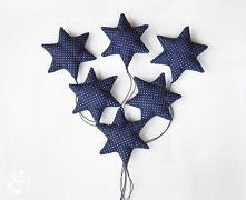 Granatowe gwiazdki (proj. Botanika)