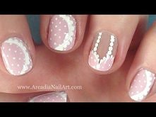 Lacy Pink Bra Nail Art Tutorial