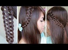 Unique 4 Strand Braid (Slide Up) Hairstyle for Medium Long Hair Tutorial- ciąg dalszy różnych zaplotek