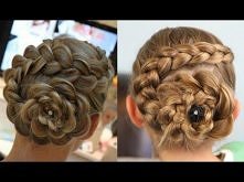Dutch Flower Braid | Updo Hairstyles- trochę goły jak dla mnie koczek