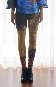 legginsy z nadrukiem