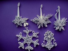 Quilling,zawieszki na choinkę