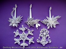 Quillingowe zawieszki na choinkę